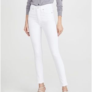 Madewell NWOT High Riser Skinny White Jeans 30